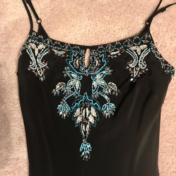 Cache Beaded Cocktail Dress - Picture 2 of 6